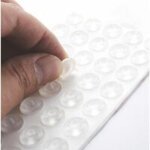 100pcs patin protection transparent, auto - adh�sif patin silicone doux sans trace transparente adh�sifs ...