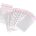 100pcs petit sac bonbon transparent plastique pochette sachets cellophane auto - adh�sifs sachet d'emballage ...