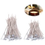[jamais utilis�]100pcs pi�ces m�che de bougie coton 10 et 15 cm, pi�ces m�che pour bougie, m�ches de ...