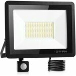 100w led projecteur exterieur detecteur?ip66 imperm�able luminaire exterieur detecteur?lumi�re blanche ...