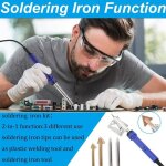 100w soudure plastique, kit reparation plastique avec 7 types 56 baguettes de soudage, 2 en 1 soudeuse ...