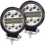 102w led travail lumi�re offroad conduite antibrouillards, 2pcs rondes led pods spot flood combo lights ...