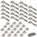 Norcks - 105 degr demi recouvrement charnires 35mm avec amortissement pour porte de placard cuisine ...