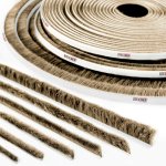 10m joint brosse adhsif pour porte coulissante marron, bande de brosse anti - poussire, hauteur 4 mm ...