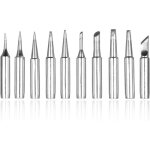 10pcs 900m remplacement pointes de fer � souder kit pannes � souder pour hakko, radio shack, tenma, atten, ...