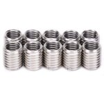 10pcs �crou d'insertion, insert filet� femelle m8 1. 25 m�le m10 1. 5 long 12mm trou inf�rieur 9. 0mm ...