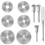 10pcs mini disques de scie circulaire pour dremel, lames de perceuse � disque, hss, lames pour couper ...