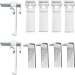 10pcs pliss� rideau m�tallique montage code accessoires, rouleau rideau store support fixe accrocher ...