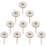 10pcs roue de polissage 25mm laine feutre polissage roues foret grinder roues brosses outil rotatif avec ...