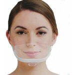 10pcs visi�re de protection r�utilisable en blanc - protection visage anti - salive anti - eclaboussure ...