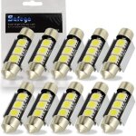 10x c5w led anti erreur 36mm blanc 5050 ampoules 3smd d�me voiture int�rieur led lumi�re dc 12v lbq56 ...