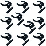 Cyclingcolors - 10x clip de plinthe  tenon  28 mm pied de meuble cuisine salle de bain plastique noir ...