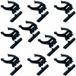 10x clip de plinthe  tenon  34 mm pied de meuble cuisine salle de bain plastique noir