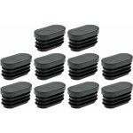 10x embout de tube rentrant ovale � ailettes antid�rapant en peld bouchon capuchon pied meuble table ...