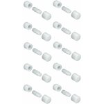 10x ferrure d'assemblage plastique rond 10, 5mm bois meuble table lit armoire tagre placard