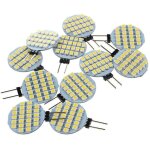 10x g4 smd 24 led cabinet marine camper car ampoule lampe 12v lumi�re blanche chaude