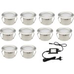 10x lampe de spot a led pour terrasse enterr� plafonnier dc12v 1w ip67 �32mm lampe ext�rieur d�co pour ...