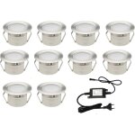 10x lampe de spot a led pour terrasse enterr� plafonnier dc12v 1w ip67 �32mm lampe ext�rieur d�co pour ...