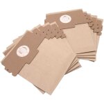 10x sacs compatible avec aeg compact vampyr 406, 415, 408, 412, 400 aspirateur - 26cm x 21cm marron - ...