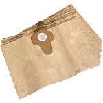 10x sacs compatible avec einhell bt - vc 1250 s / sa, nts 1400 aspirateur - papier, 38cm x 24, 5cm, marron ...