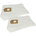 10x sacs compatible avec fakir / nilco s 20, s 20 / l aspirateur - microfibre non tiss�e, volume de 20 ...