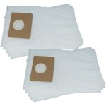10x sacs compatible avec k�rcher nt 611 eco tea aspirateur - 36, 5cm x 25cm blanc - vhbw