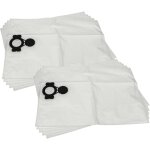 10x sacs compatible avec milwaukee as 30 mac, as 42 mac, as 30 lac aspirateur - toison, volume de 30l, ...