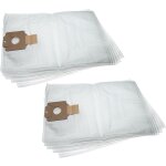 10x sacs compatible avec nilfisk maxxi wd 3 aspirateur - microfibres non tiss�es, 53, 3cm x 39, 8cm, ...