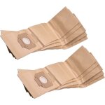 10x sacs compatible avec stihl se 120 aspirateur - papier, marron - vhbw