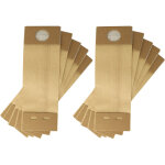 10x sacs compatible avec vorwerk kobold vk 121, vk 122, vk121, vk122 aspirateur - papier, 24, 3cm x 8, ...