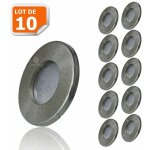 10 spots led encastrables alu brossé etanche ip44 pour salle de bain blanc chaud 10 spots led encastrables alu brossé etanche ip44 pour salle de bain blanc chaud