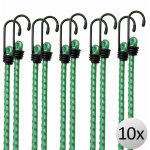 10x tendeurs �lastiques bagage, 61 cm x 8 mm �, fixation b�che et meubles de jardin, camping et ext�rieur ...