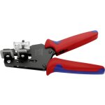 Knipex - 12 12 06 pince � d�nuder de pr�cision avec couteaux de forme avec poign�es multimati�res brunie ...