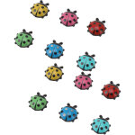 12 aimants frigo r�sine en forme de coccinelle, d�corations mignonnes pour cuisine (lot de 12)