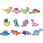 12 charmes dinosaures pvc pour chaussures - d�corations imperm�ables et tendances pour hommes et femmes ...