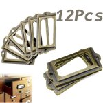 12 pièces boîte en laiton antique étiquette, poignée de meuble, meubles armoire tiroir boîte, métal tirer ... 12 pièces boîte en laiton antique étiquette, poignée de meuble, meubles armoire tiroir boîte, métal tirer ...