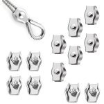 12 pi�ces pince c�ble m�tallique m3 serre - c�bles en acier inoxydable simplex serre cable acier pour ...