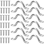 12 pi�ces plaque oeillet acier inoxydable, boucles de pont pour kayaks, forme � bosse boucle fixe, forme ...