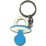12 porte - cl�s bonbons de f�te bapt�me naissance m�tal t�tine b�b� bleu