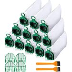 12 sacs d'aspirateur pour vorwerk kobold vb100 vb 100 fp100 fp 100, sac � poussi�re de rechange kit sac ...