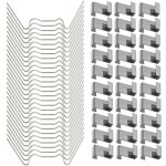 120 pcs clips de fixation pour vitre de verre � effet de serre en acier inoxydable (avec 60 clips de ...