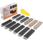 120 pi�ces papier a poncer, 90 x 30mm feuilles abrasives 120 / 180 / 240 / 400 / 600 / 800 / 1000 / 1200 ...