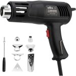 1200w d�capeur thermique, 150? & 550? r�glages double temp�rature pistolet thermique avec 7 buses, protection ...