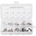 120pcs e clip rondelle en acier inoxydable anneau de retenue externe circlip assortiment kit 1. 5mm - ...