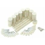 129 pi�ces feutre de laine tampon abrasif outils de polissage accessoires de polissage de surface m�tallique ...