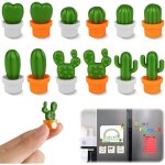 12pcs aimant frigo cactus magnet frigo tableau magn�tique, 3d r�frig�rateur mignonne dr�le convient � ...