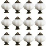 12pcs bouton de meuble 30mm boutons de porte de placard vintage bouton de porte en c�ramique avec 12 ...
