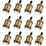 12pcs e27 pied de lampe simple retroe plafonnier vintage lampe suspendue d'int�rieur bronze