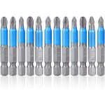 12pcs embouts de tournevis � t�te cruciforme magn�tique embout visseuse phillips antid�rapante 50mm hex ...