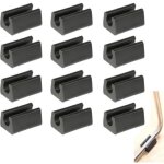 12pcs patin pied chaise tube embout tampon capuchon bouchon protection plancher meuble forme u en plastique ...
